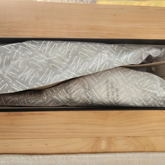 NIB, never been worn, INC flat rhinestone mules, 8.5M - Picture 3 of 4